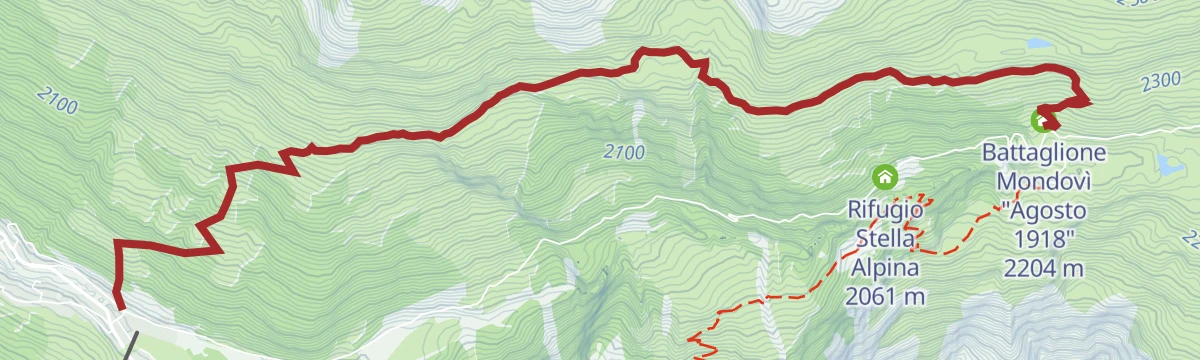Route map: Overview of S Caterina